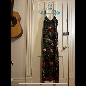tropical maxi dress